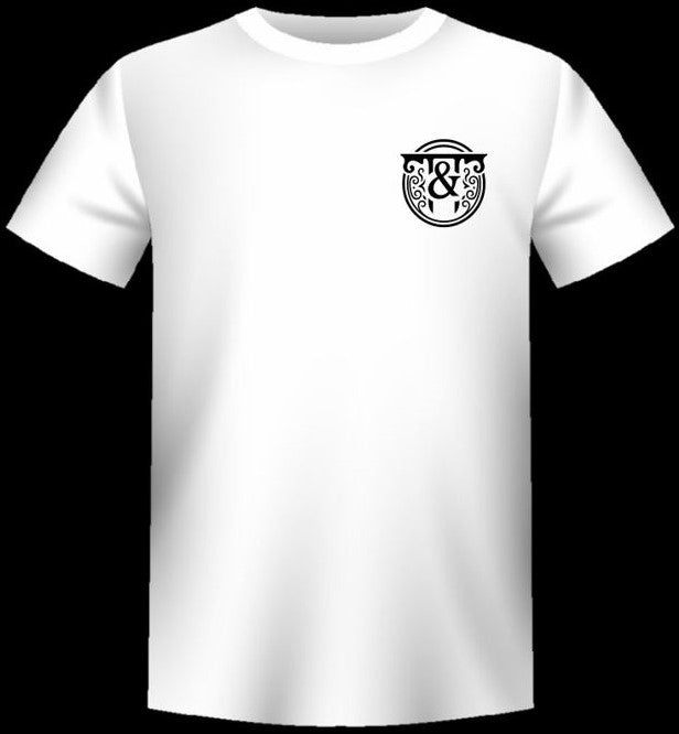 All New-White Rampage-Back Print Short Sleeve T-Shirt