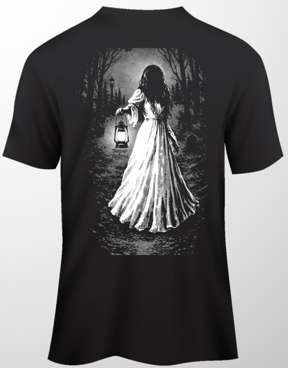 Lantern-Back Print Short Sleeve T-Shirt