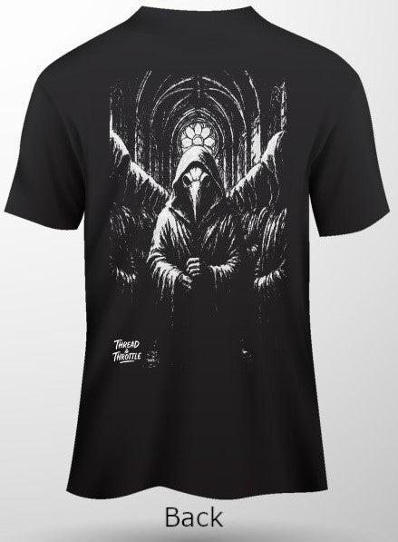 Robe-Back Print Short Sleeve T-Shirt