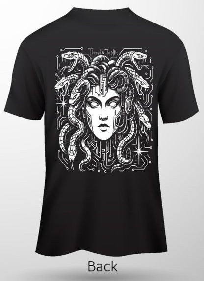 Snakes-Back Print Short Sleeve T-Shirt