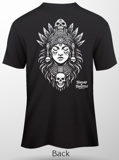 Mayan-Back Print Short Sleeve T-Shirt
