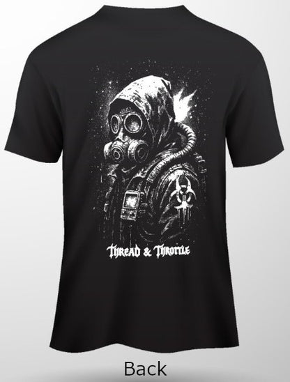 Facemask-Back Print Short Sleeve T-Shirt