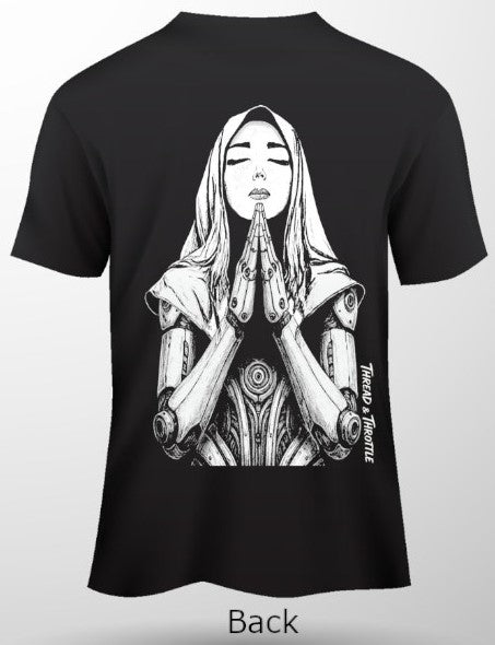 Hands-Back Print Short Sleeve T-Shirt