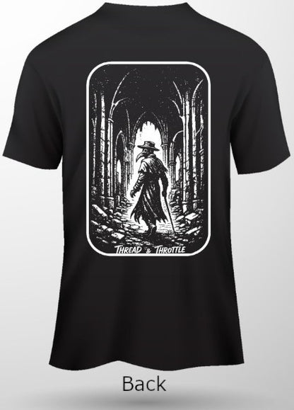 Plague Doc-Back Print Short Sleeve T-Shirt