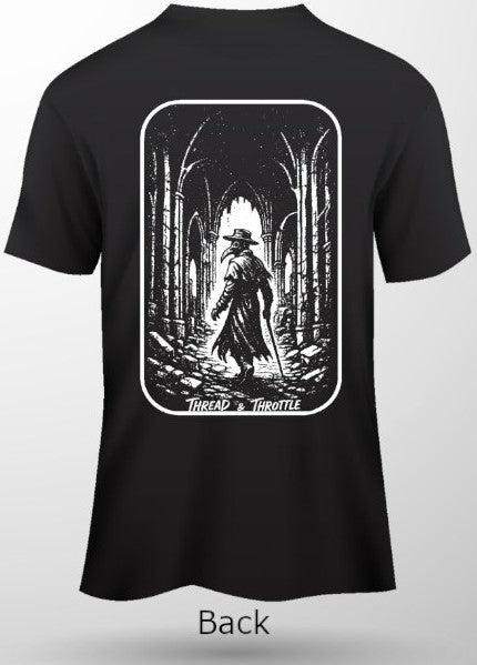 Plague Doc-Back Print Short Sleeve T-Shirt