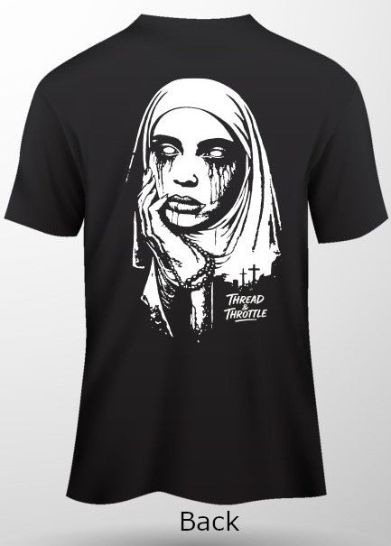 Crying Blood-Back Print Short Sleeve T-Shirt