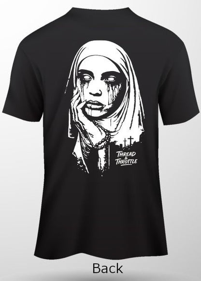 Crying Blood-Back Print Short Sleeve T-Shirt